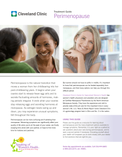 Perimenopause - Speaking of Women`s Health