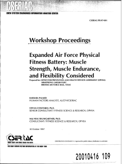 Muscle strength endurance CSERIAC