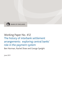 The history of interbank settlement arrangements: exploring central