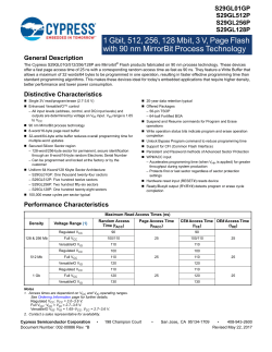 S29GL01GP, S29GL512P, S29GL256P, S29GL128P 1 Gbit, 512