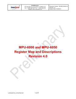MPU-6050 Register Map