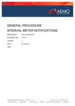 general procedure interval meter notifications