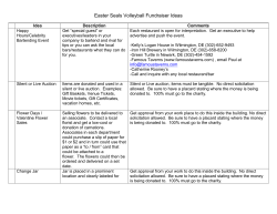 Fundraising Ideas List - Easter Seals Volleyball Challenge
