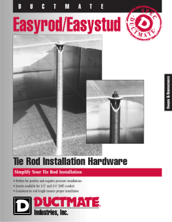 Tie Rod Installation Hardware