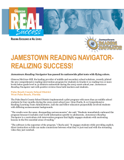Jamestown Navigator Success Stories