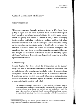 Conrad, Capitalism, and Decay