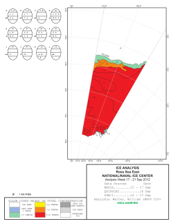ICE ANALYSIS Ross Sea East NATIONAL/NAVAL ICE CENTER