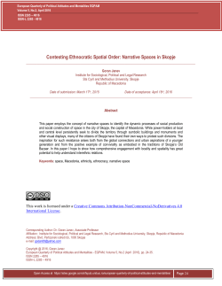 Contesting Ethnocratic Spatial Order: Narrative Spaces