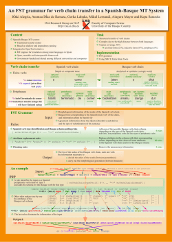 An FST grammar for verb chain transfer in a Spanish