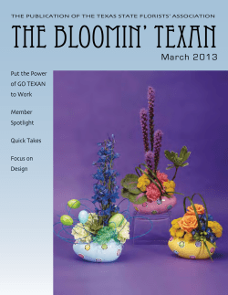 March 2013 - International Floral Distributors