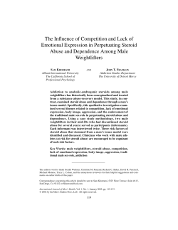 The Influence of Competition and Lack of Emotional Expression in