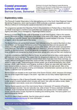 Berrow Dunes - The South West Regional Coastal Monitoring