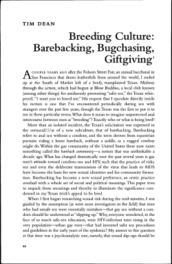 Breeding Culture: Barebacking, Bugchasing, Giftgiving