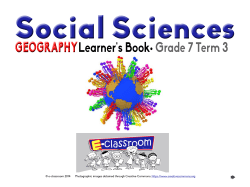 GEOGRAPHYLearner`s Book&bull; Grade 7 Term 3 - E