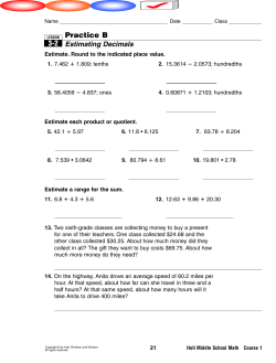 Practice B 3-2 - Scarsdale Schools