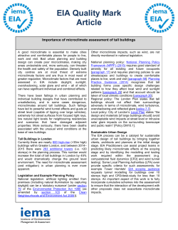 Importance of Microclimate Assessment of Tall Buildings