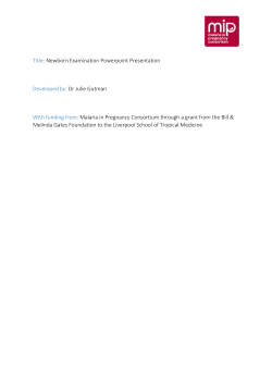 Newborn exam powerpoint presentation
