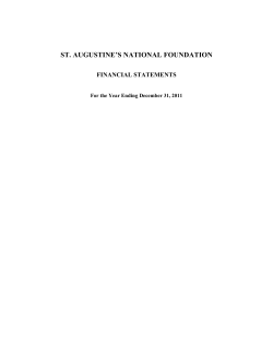 st. augustine`s national foundation