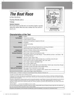 The Boat Race - Houghton Mifflin Harcourt