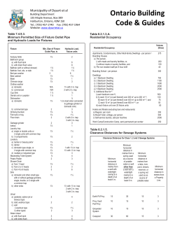 Sewage System OBC Sizing Setback Tables