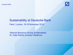 Strategy 150 - Deutsche Bank