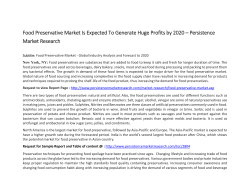 Food Preservative Market Is Expected To Generate