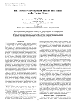 Ion Thruster Development Trends and Status in the United States