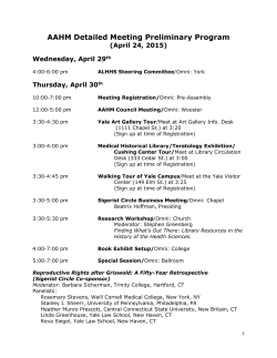 AAHM Detailed Meeting Preliminary Program