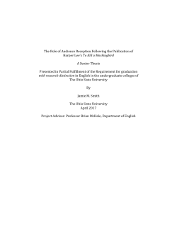 The Role of Audience Reception Following the Publication of Harper