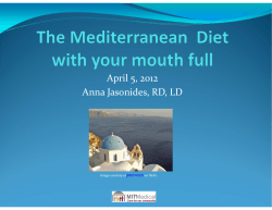 Mediterranean Diet Lecture Slides