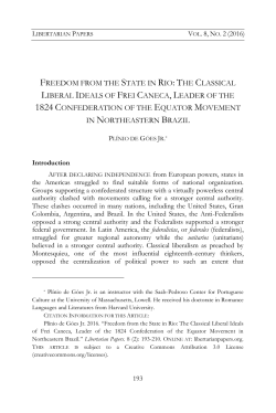 Freedom from the State in Rio: The Classical Liberal Ideals of Frei