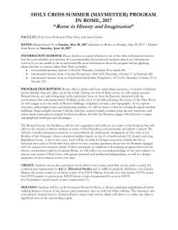 Rome in History and Imagination