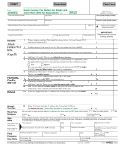 2012 Attach Form(s) W-2 here. (Copy B)