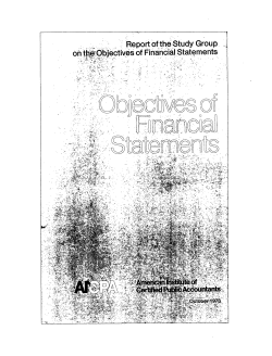 Objectives of Financial Statements