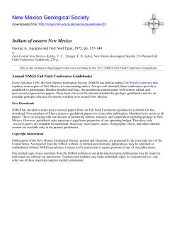 Indians of Eastern New Mexico - New Mexico Geological Society