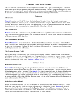 A Panoramic View of the Old Testament (Handout)