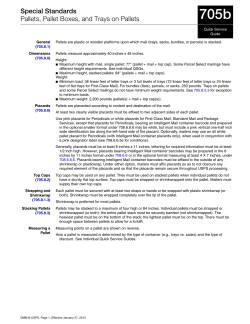 QSG 705b Special Standards - Pallets, Pallet Boxes, and Trays on