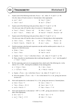 Questions - NLCS Maths Department