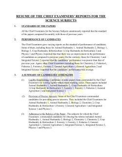 Science - WAEC Ghana