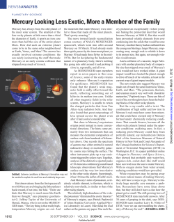 Mercury Looking Less Exotic, More a Member of the Family