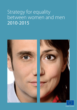 Strategy for equality between women and men