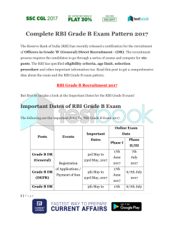Complete RBI Grade B Exam Pattern 2017