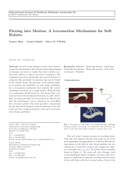 Flexing into Motion: A Locomotion Mechanism for Soft Robots