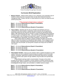Curriculum Brief Explanation