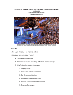 Chapter 10. Political Parties and Elections
