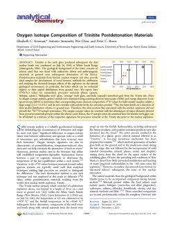 Analytical Chemistry - American Chemical Society