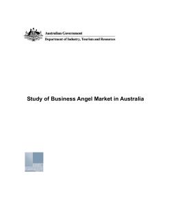 Study of Business Angel Market in Australia