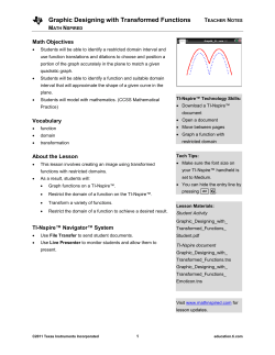 Teacher Notes PDF - TI Education