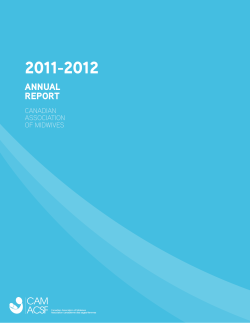 annual report - Canadian Association of Midwives