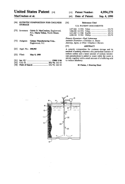 Eutectic composition for coolness storage